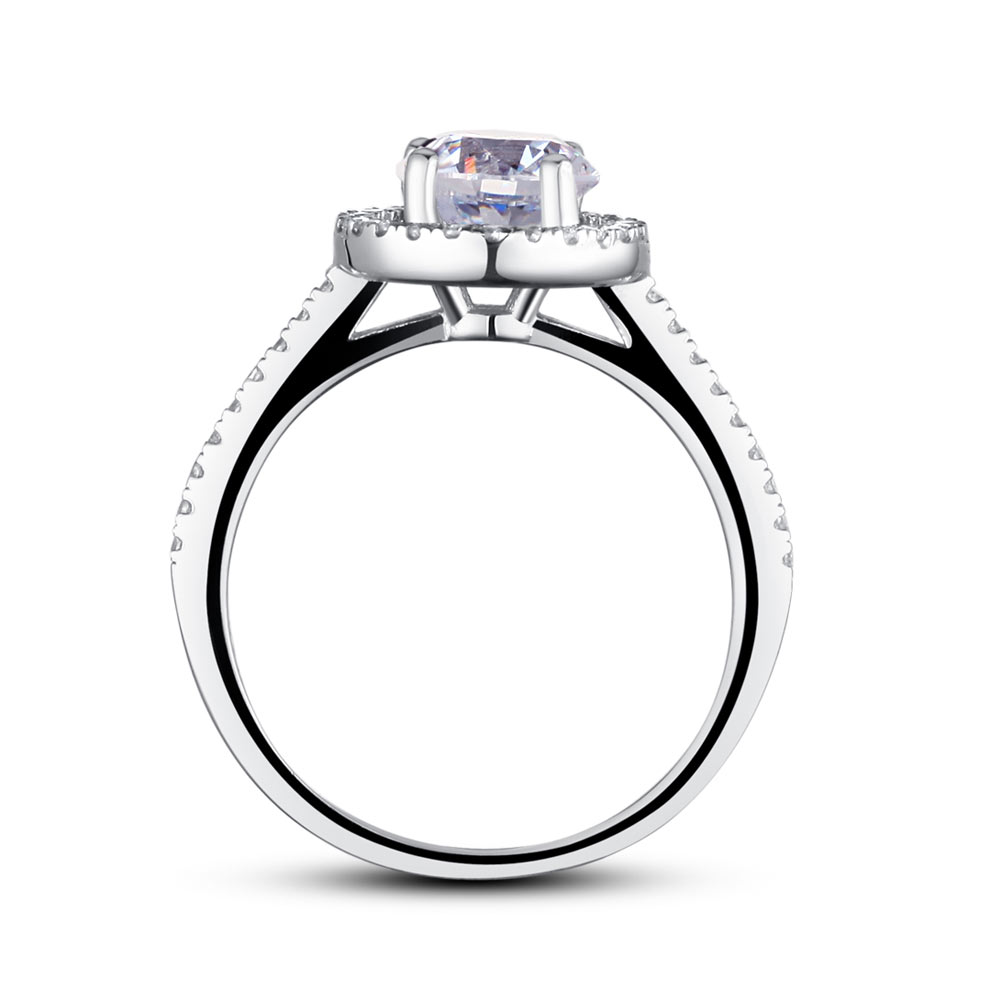 1.25 Carat Round Cut Created Diamond 925 Sterling Silver Wedding Engagement Ring