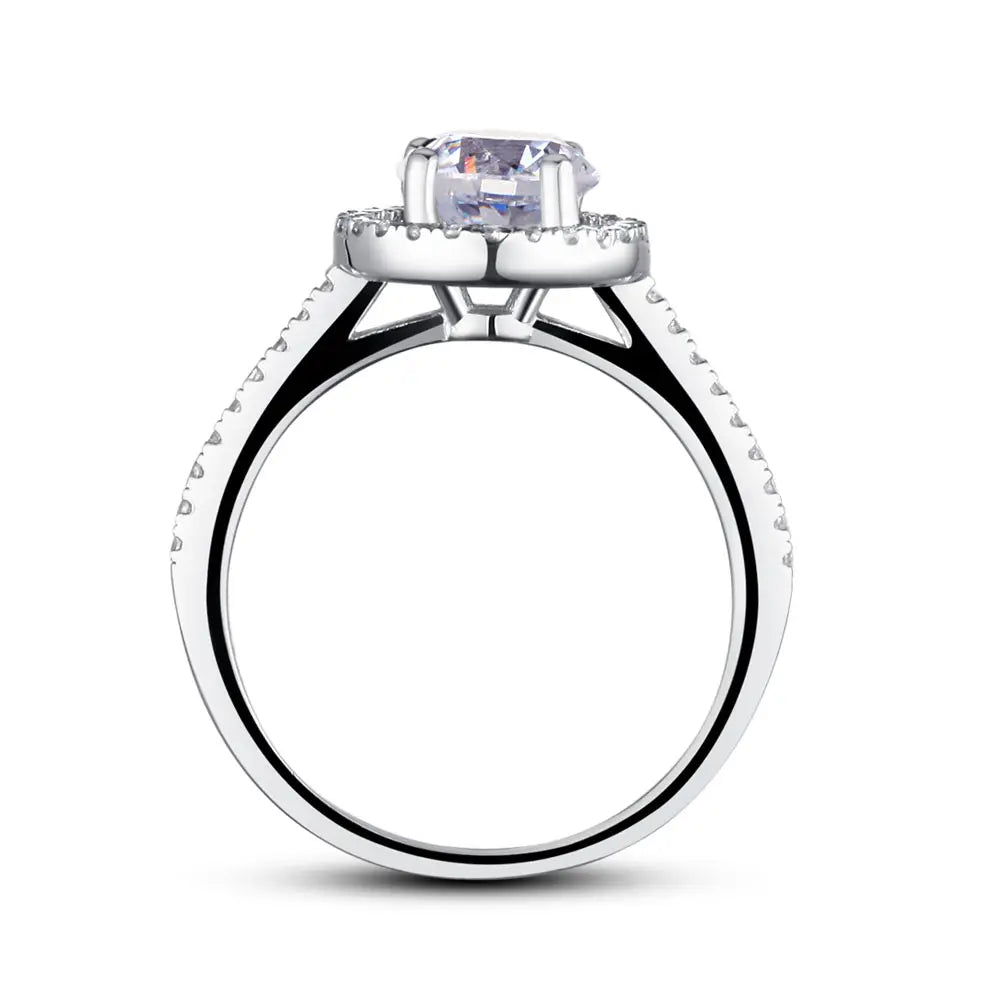 1.25 Carat Round Cut Created Diamond 925 Sterling Silver Wedding Engagement Ring limanilondon