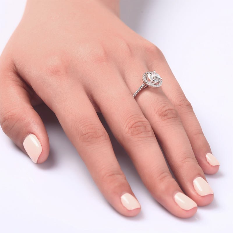 1.25 Carat Round Cut Created Diamond 925 Sterling Silver Wedding Engagement Ring