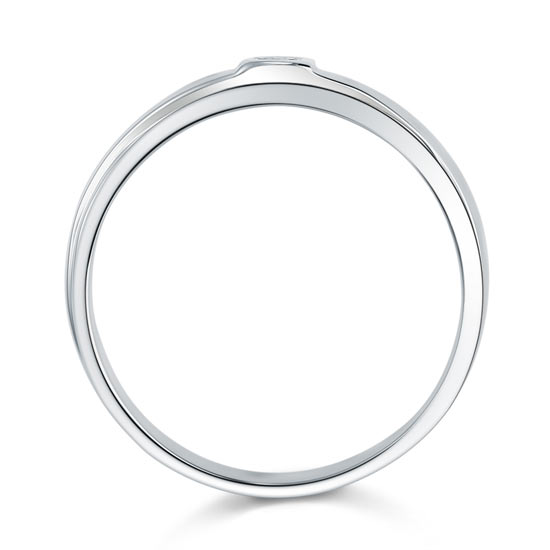 Heart Created Diamond 2-Pc Solid Sterling 925 Silver Wedding Ring Set