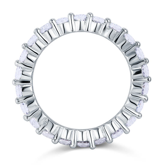 Eternity Wedding Band Stacking Ring Jewellery Round Cut