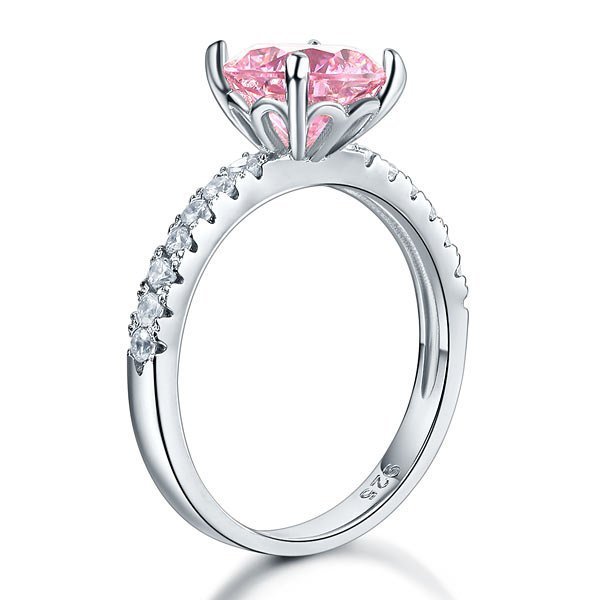 Sterling Silver Bridal Engagement Ring 2 Carat Created Diamond Jewellery