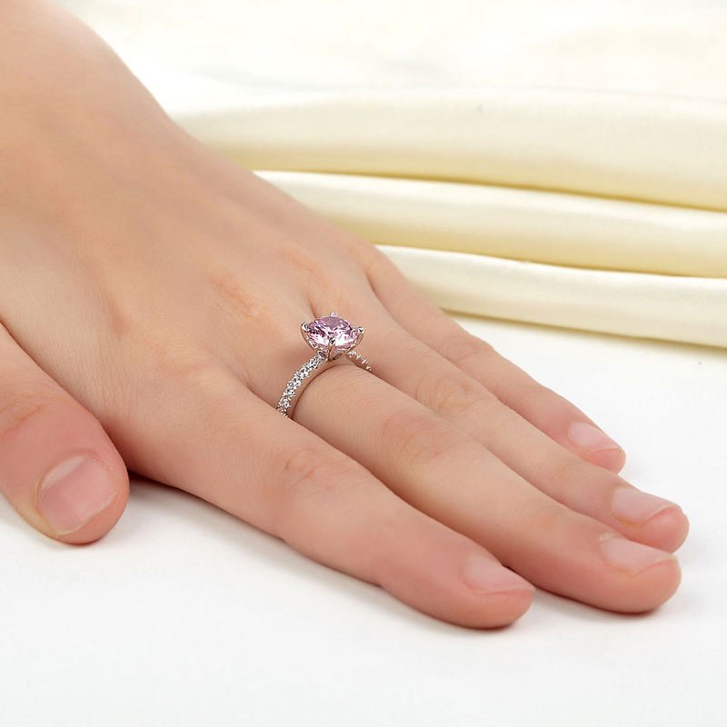 Sterling Silver Bridal Engagement Ring 2 Carat Created Diamond Jewellery