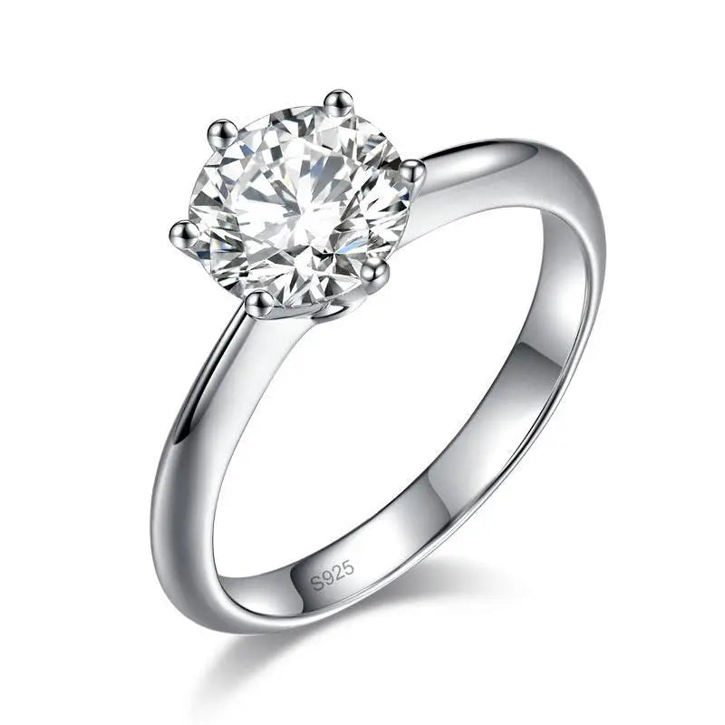 1.5 Carat Moissanite Diamond Solitaire Engagement Ring 925 Sterling Silver limanilondon