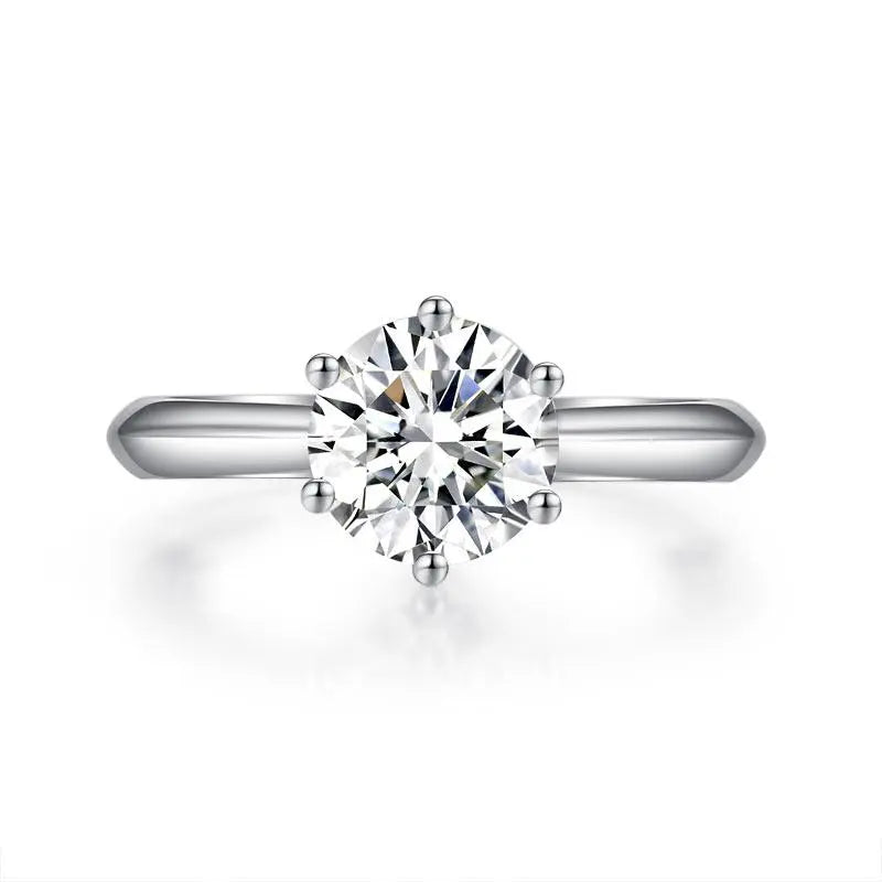 1.5 Carat Moissanite Diamond Solitaire Engagement Ring 925 Sterling Silver limanilondon