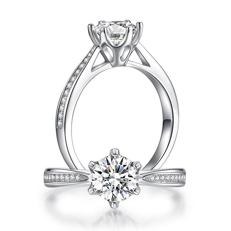 Moissanite Diamond Ring