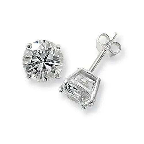 cubic zirconia stud earrings
