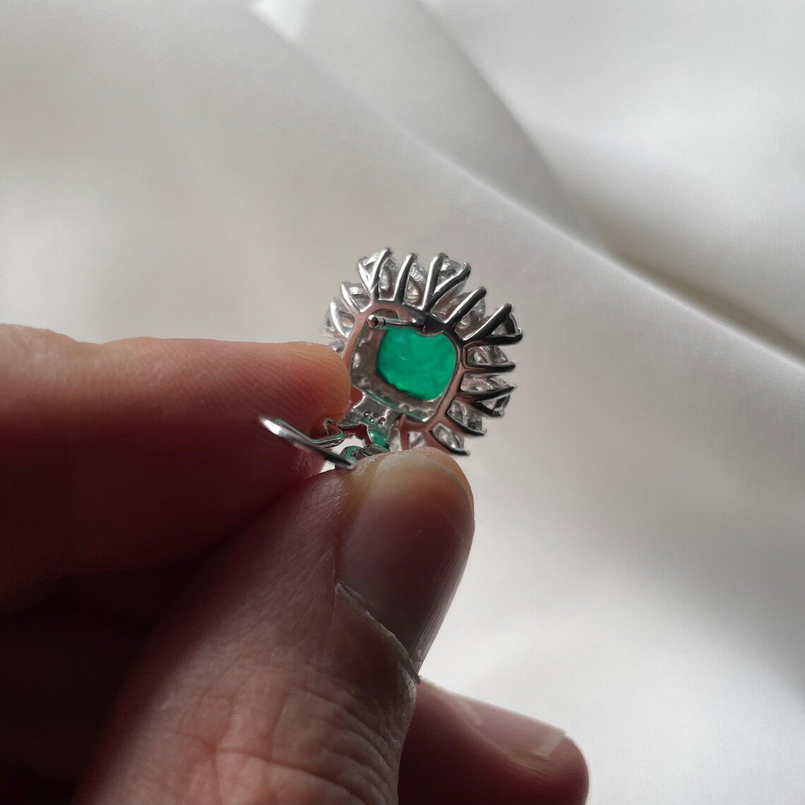 emerald Statement Earrings