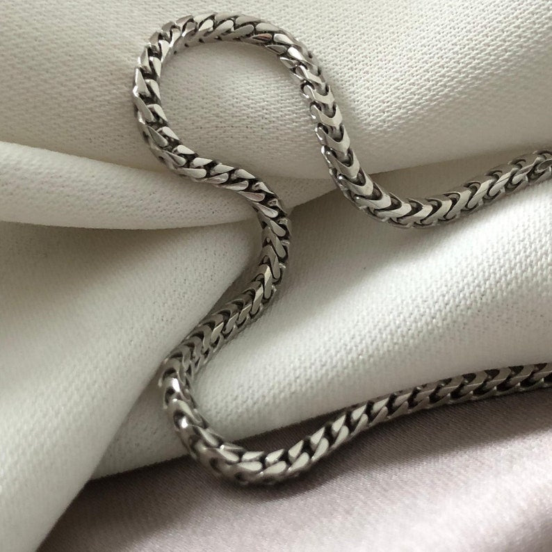 Sterling Silver Mens Franco Chain 7-32 inches