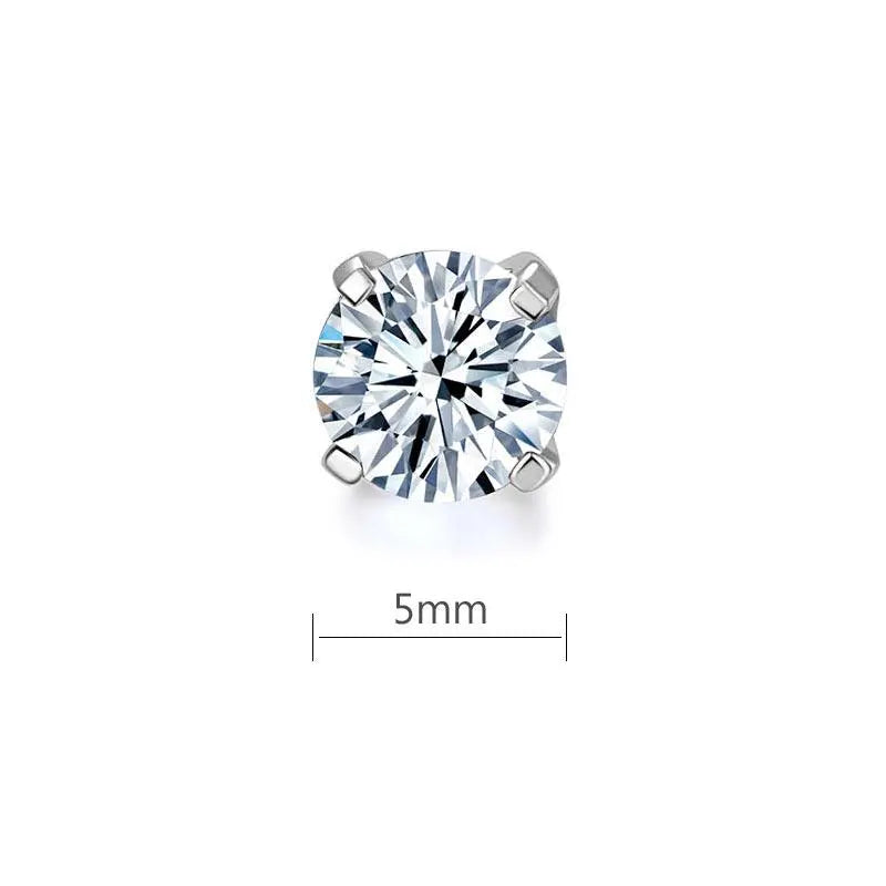 0.5 Carat Moissanite Diamond Earring (1 Piece) Unisex 925 Sterling Silver limanilondon
